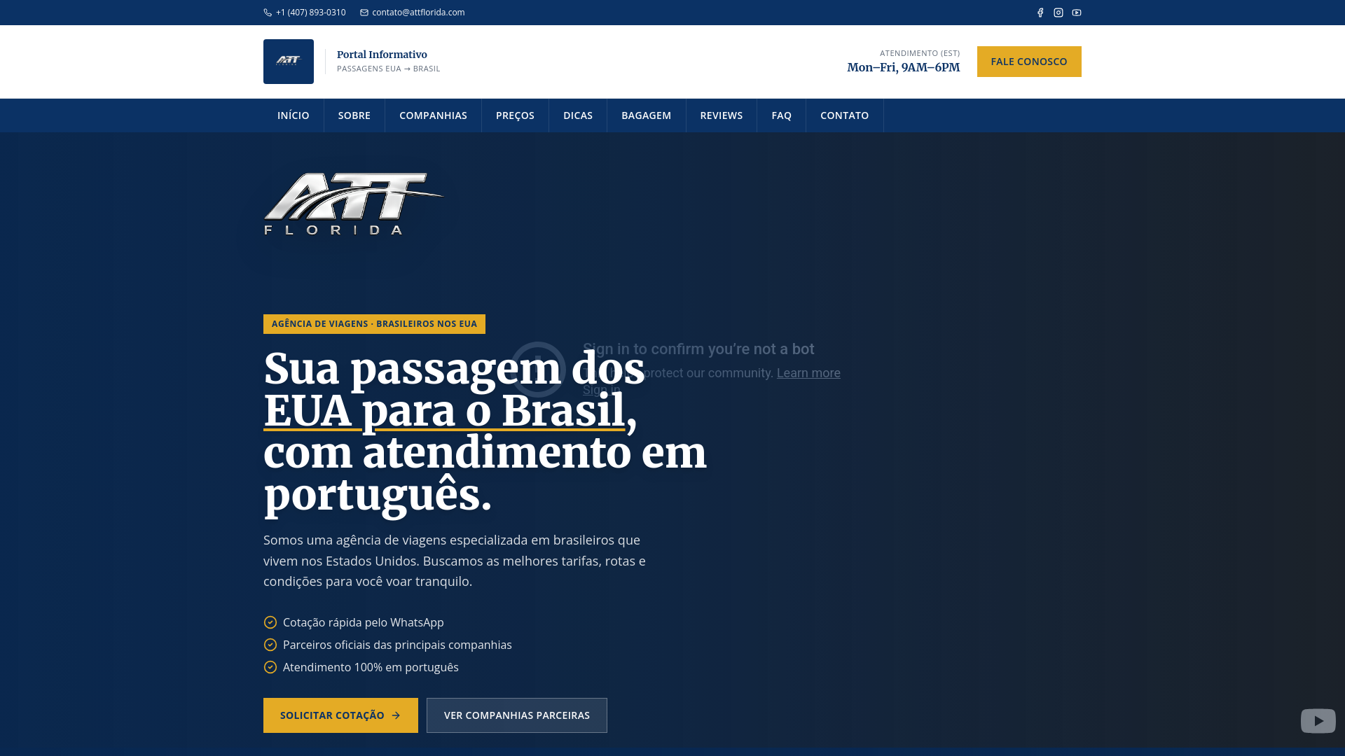 ATT Florida - Absolute Tours & Travel | Agência em Orlando; ingressos Disney, Universal e pacotes emissivos e receptivos