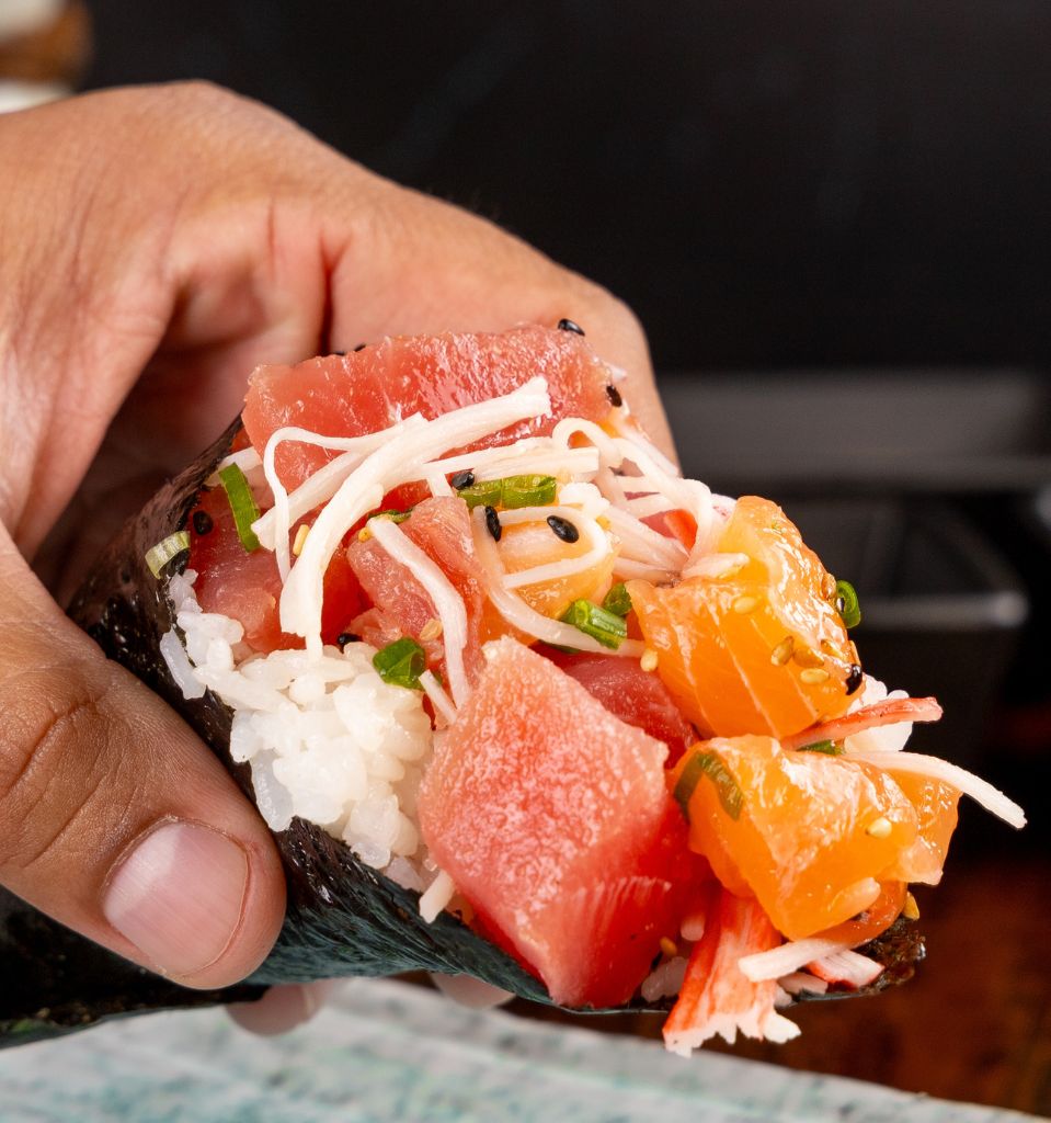 Hand Roll Sushi - Japanese-Brazilian sushi